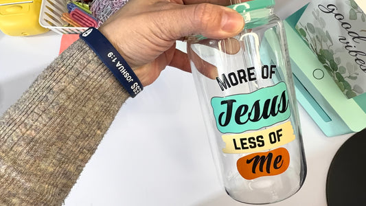 More of Jesus Less of Me - Can Glass 16 oz