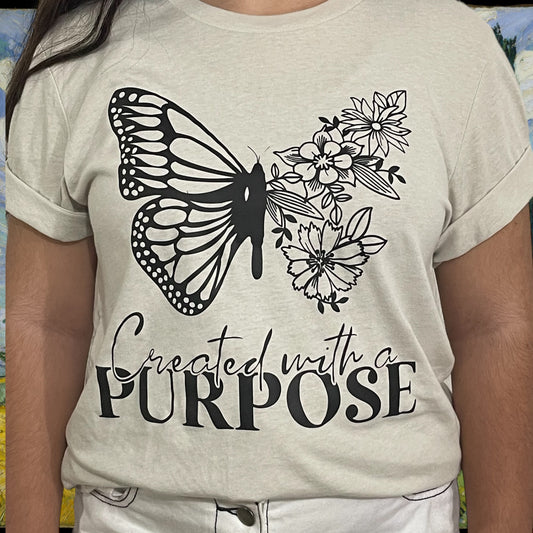 Created with a PURPOSE - T-shirt