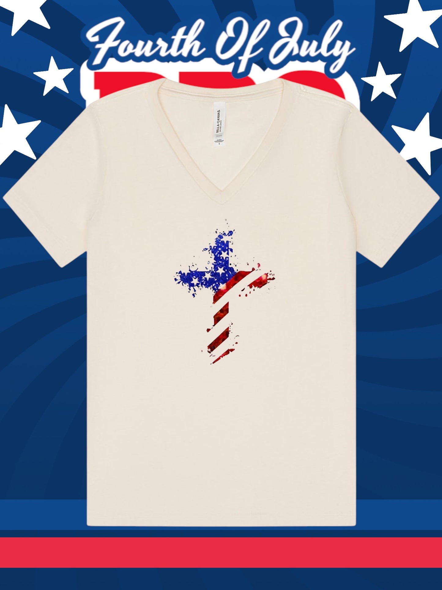 4th July Cross- Tshirt